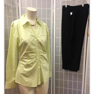 Attention/Larry Levine,suit,2pieces,blouse,Capri.: